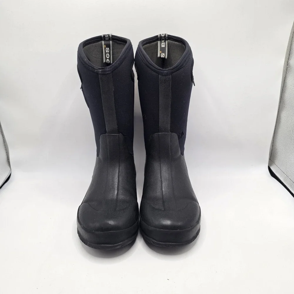 Bogs‎ Classic High Boots Kids Black Waterproof Insulated Snow Rain Mud
